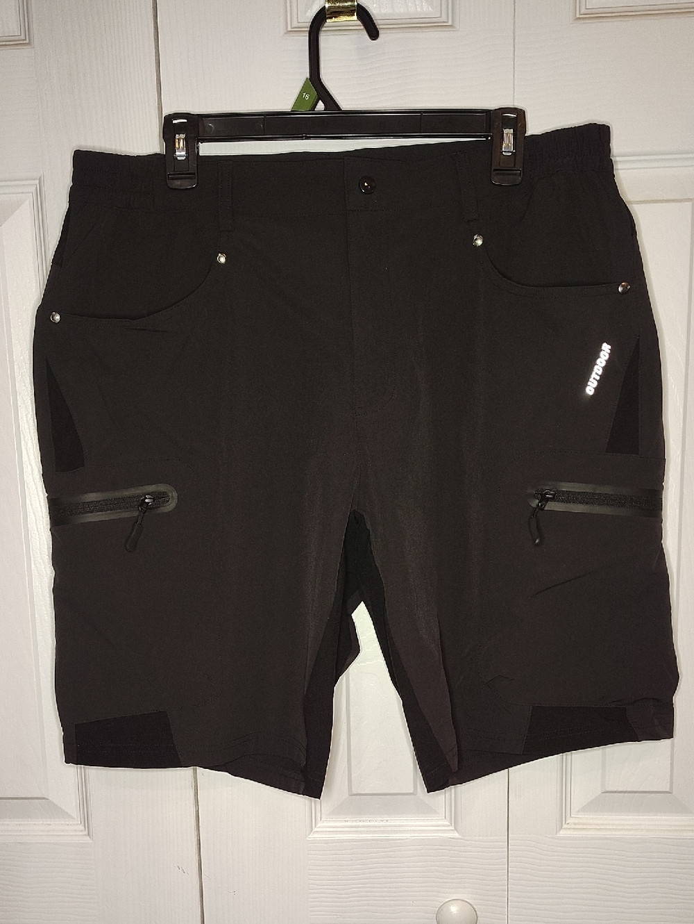 Men's Black Outdoor Cargo Shorts Tacvasen Size 36 NWT